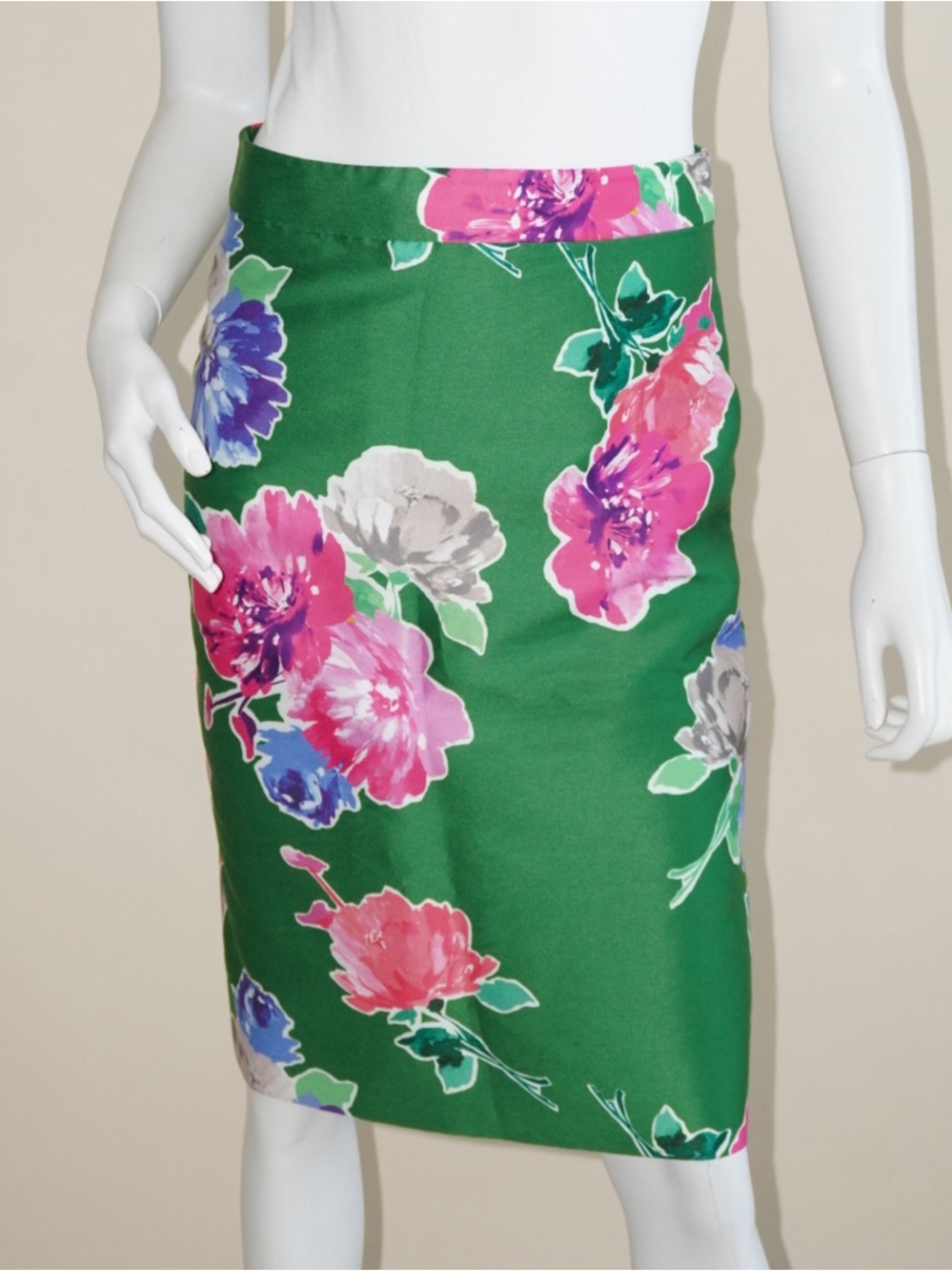 Kate Spade Green Blooms Marit Pencil Skirt - Size 8